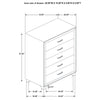 Melody - 5-Drawer Bedroom Chest