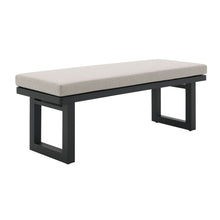  Costa - Dining Bench - Black And Soluction Beige