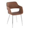 Margarite - Dining / Accent Chair - Chrome Metal (Set of 2)