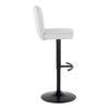 Henry - Adjustable Barstool With Swivel - Black Metal (Set of 2)