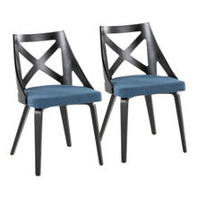  Charlotte - Chair (Set of 2) - Black Wood