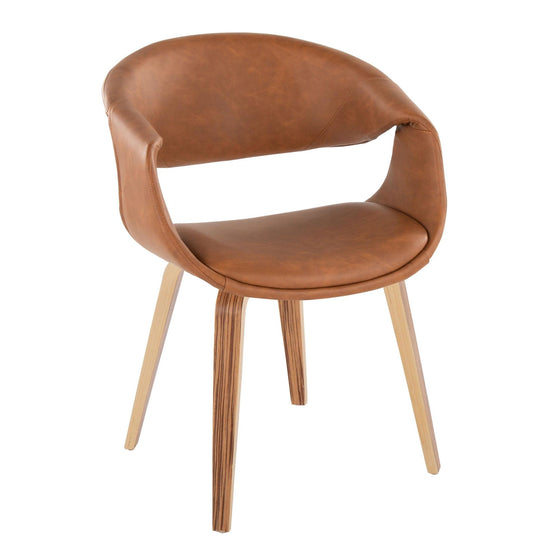 Curvo - Upholstered Chair (Set of 2) - Zebra Wood Legs