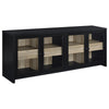 Denison - 3 Piece Entertainment Center 79" TV Stand - Black