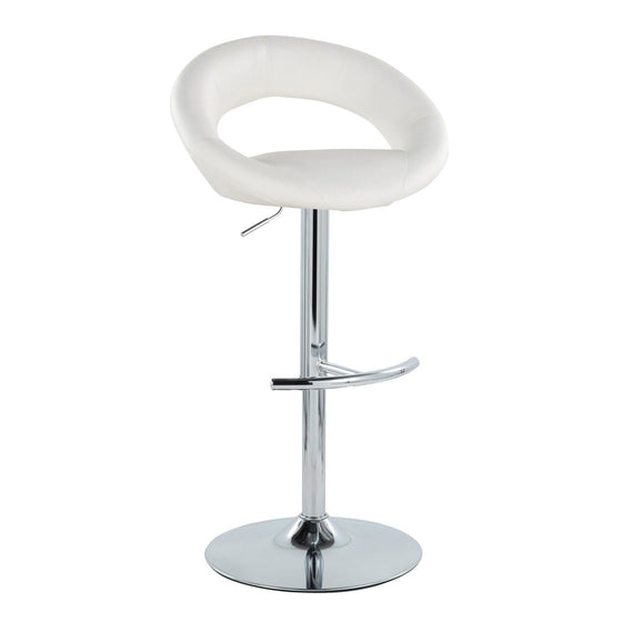 Posh - Adjustable Barstool With Swivel - Chrome Metal (Set of 2)