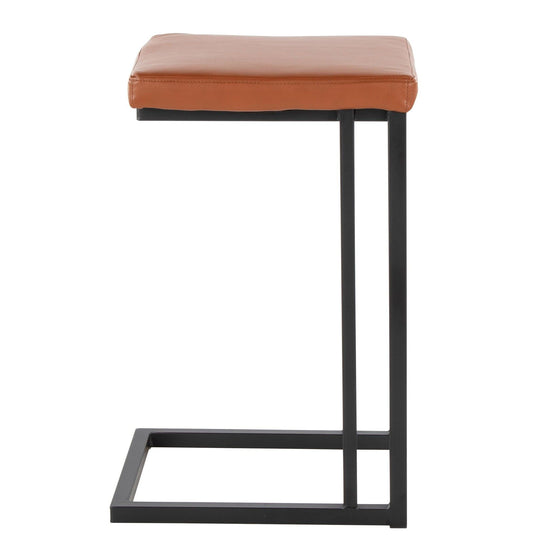 Roman - 26" Fixed-Height Counter Stool (Set of 2) - Black Metal