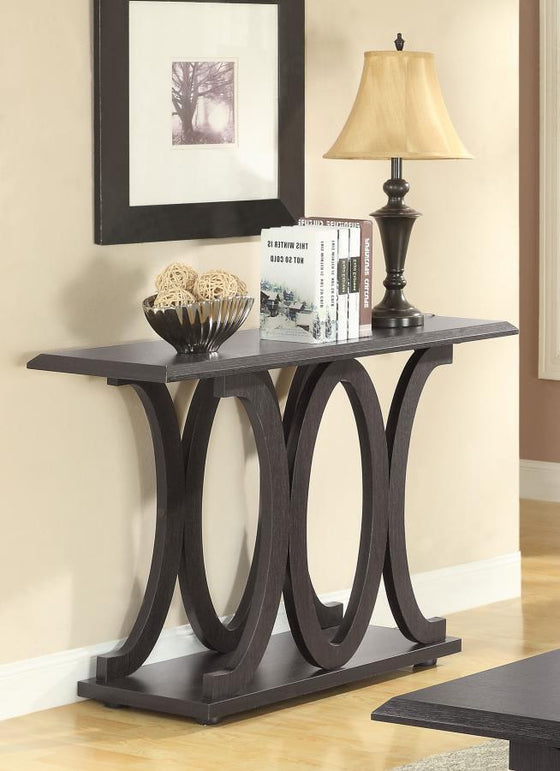 Shelly - Engineered Wood Entryway Console Table - Cappuccino
