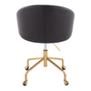 Claire - Task Chair - Gold Base