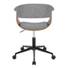Vintage Mod - Office Chair - Walnut Base