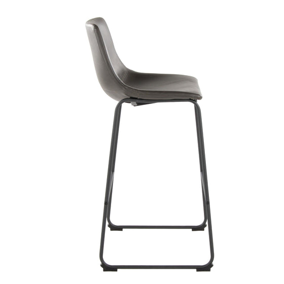 Duke - 26" Fixed-Height Stool - Black Metal