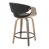 Symphony - 24" Fixed-Height Counter Stool (Set of 2) - Gray Base