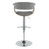 Vintage Mod - Adjustable Barstool (Set of 2) - Chrome Base