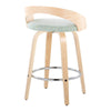 Grotto - 26" Fixed-Height Counter Stool (Set of 2) - Natural Base