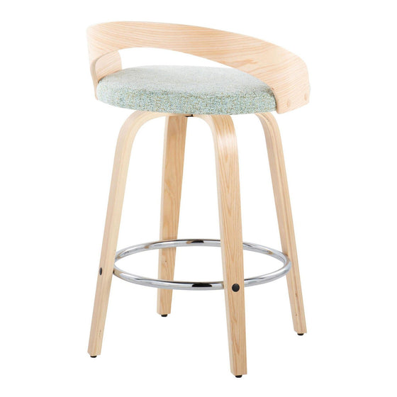 Grotto - 26" Fixed-Height Counter Stool (Set of 2) - Natural Base