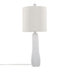 Pearl - 29" Polyresin Table Lamp - Matte White Poly, Natural Shell And White Linen Shade from Grandview Gallery (Set of 2)