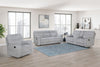 Chablis - Glider Recliner With Heat And Massage - Mist Gray