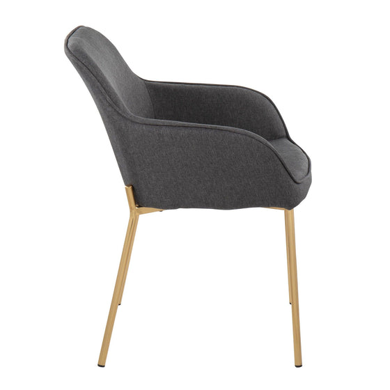Daniella - Dining Chair - Gold Metal (Set of 2)