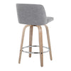 Toriano - 26" Fixed-height Counter Stool (Set of 2) - Gray
