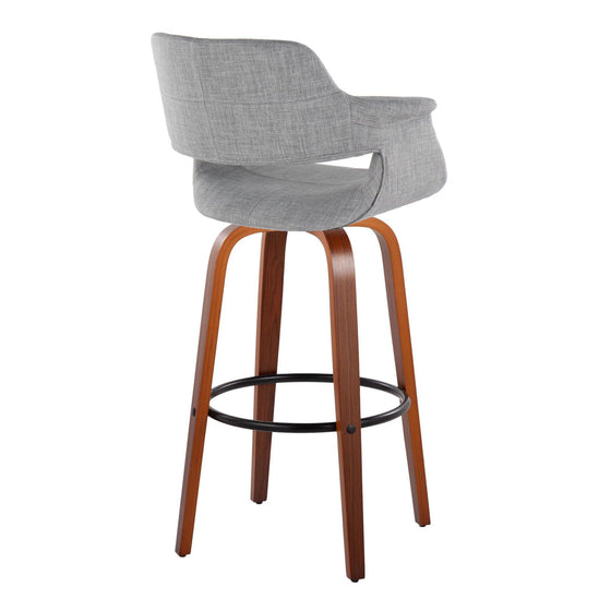 Vintage Flair - 30" Fixed-Height Barstool (Set of 2) - Black Footrest