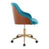 Bacci - Office Chair - Gold Metal Base