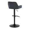 Daniella - Adjustable Barstool With Swivel - Black Metal (Set of 2)