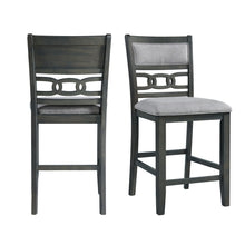  Amherst - Counter Side Chair With Fabric Cushion (Set of 2) - Gray Finish