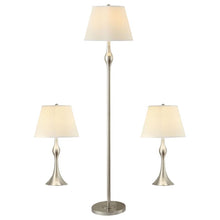  Griffin - 3 Piece Floor And Table Lamp Set Brushed Nickel - Brush Nickel
