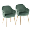 Buena - Dining Chair (Set of 2) - Gold Metal Legs