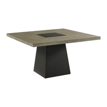  Jemma - Square Dining Table - Gray / Dark Espresso