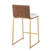 Mason Mara - 26" Fixed-Height Counter Stool (Set of 2) - Gold Legs