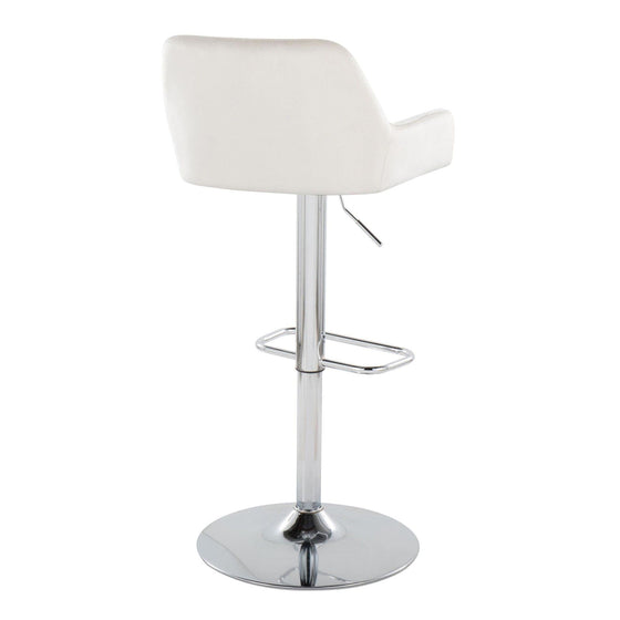 Daniella - Adjustable Barstool (Set of 2) - White