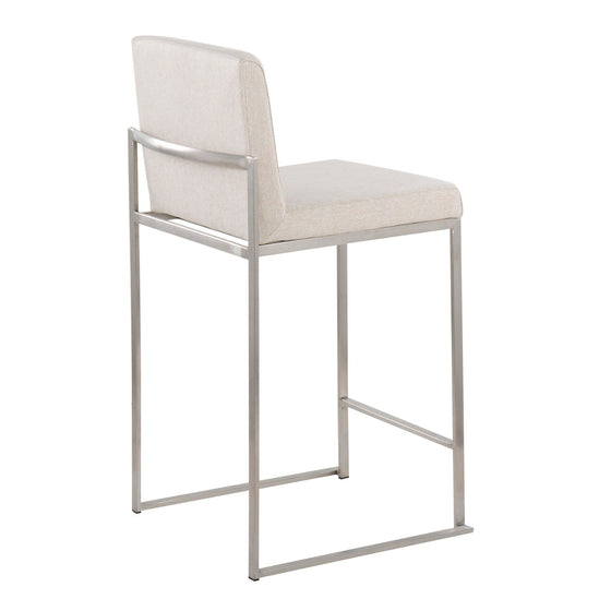 Fuji - High Back Upholstered Counter Stool Set
