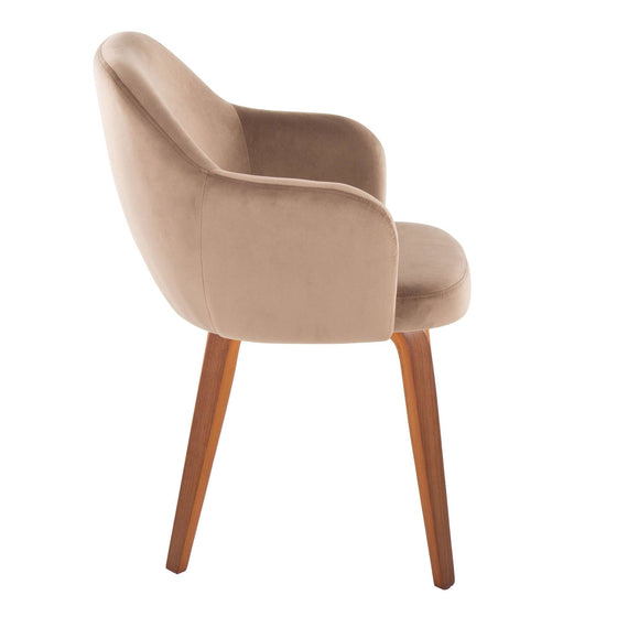 Buena - Dining Chair (Set of 2) - Walnut Wood Legs