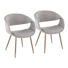  Curvo - Upholstered Chair (Set of 2) - Antique Copper Metal Legs