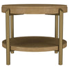 Arini - Round End Side Table With Storage Shelf