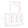 Cameron - Dresser & Mirror Set - Cherry