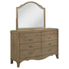 Revello - 8-Drawer Bedroom Dresser With Mirror - Washed Mango