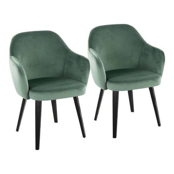 Buena - Dining Chair (Set of 2) - Black Wood Legs