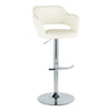 Margarite - Ajustable Barstool With Swivel - Chrome Metal (Set of 2)