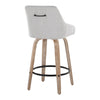 Hannah - 26" Fixed-Height Counter Stool With Swivel (Set of 2)