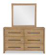 Horizons - 6 Drawers Dresser - Weathered Oak