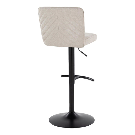 Henry - Adjustable Barstool With Swivel - Black Metal (Set of 2)