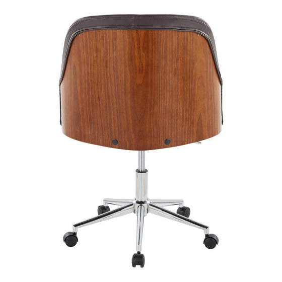 Bacci - Office Chair - Chrome Metal Base