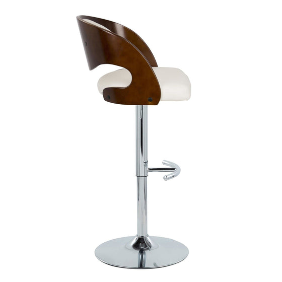 Pino - Adjustable Barstool With Swivel - Cherry Wood