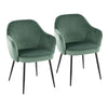 Buena - Dining Chair (Set of 2) - Black Metal Legs