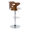 Cosi - Adjustable Barstool With Swivel - Chrome Metal Base (Set of 2)