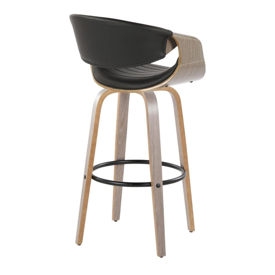 Symphony - 30" Fixed-Height Barstool (Set of 2) - Gray Base