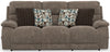Joya - Zero Gravity Power Reclining Sofa With Power Adjustable Headrest And CR3 Heat/Massage/Lumbar - Mushroom