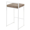 Fuji - Stackable Counter Stool - White Base (Set of 2)