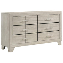  Trenton - 6-Drawer Bedroom Dresser - Rustic Cream