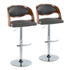 Pino - Adjustable Barstool With Swivel - Cherry Wood